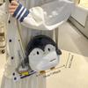 Korean Style Penguin Handbag Doll Funny Messenger Bag Travel Plush Crossbody Bag  Outdoor