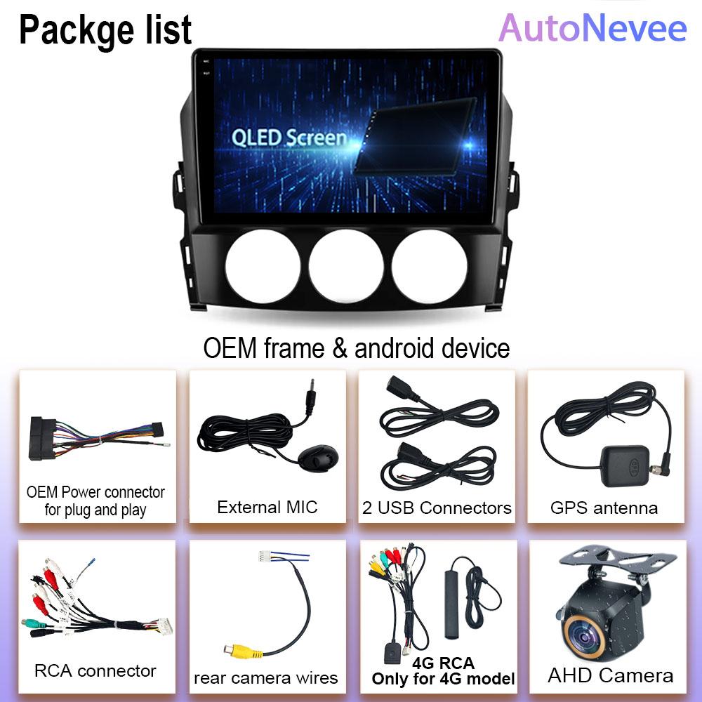 Android 14 Авто для Mazda MX-5 MX5 III 3 NC 2005 - 2015 Автомагнитола Мультимедийный плеер Стерео Carplay Авторадио 5G Wi-Fi Без 2DIN DVD