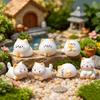 Миниатюрная фигурка кошки из смолы, милые модели животных-кошек, миниатюрные украшения для топпера торта, микро-ландшафт, кукольный домик, сад, декор для дома и стола