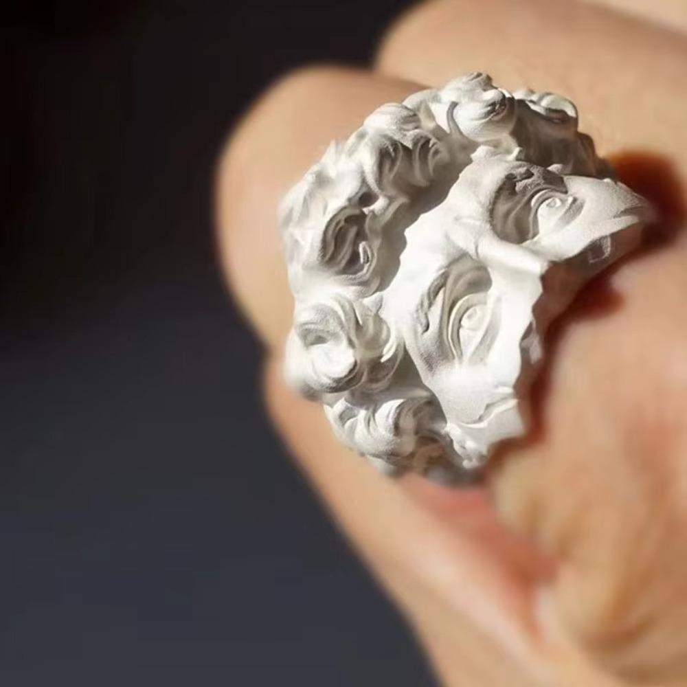 Регулируемое кольцо-маска с отверстием, художественное парное кольцо, креативные кольца для пальцев, женское подарочное украшение