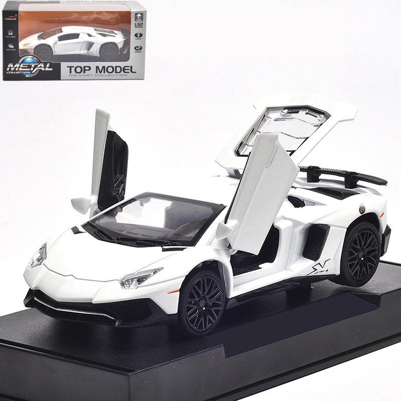 Спортивная модель Lamborghini LP750, масштаб 1/32, из сплава, с детализированным салоном, крутыми световыми и звуковыми эффектами, изысканное настольное украшение