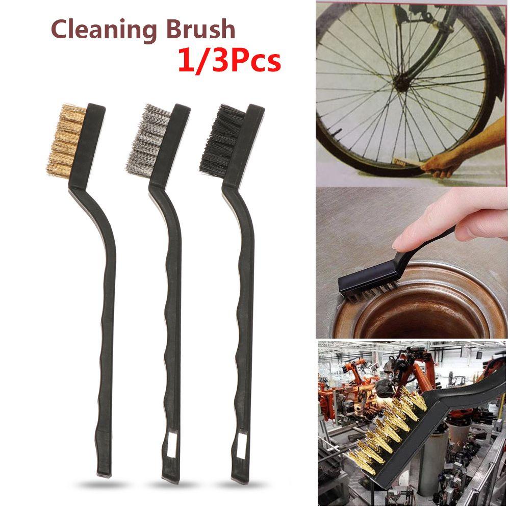 Car Stainless Steel Cleaning Brushes Grill Clean Tool Wire Brush Rust Paint Remove Tool