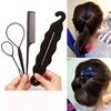 4pcs Tail Creator Styling Tools Tail Clip Hair Braid Maker Styling Tool