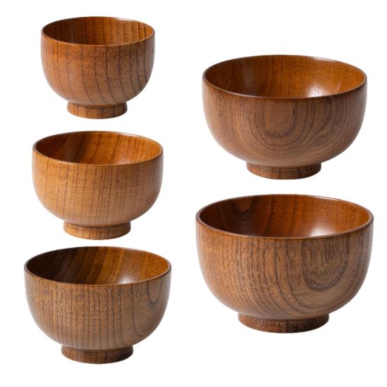 Натуральная миска для лапши из дерева зизифуса, ручной работы, круглая, для супа, салата, с отделкой пищевым маслом, изготовленная вручную, кружка для риса, для чая, кофе