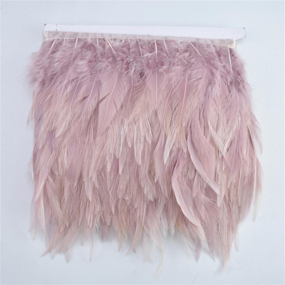 10 метров натуральная тесьма из перьев для шитья одежды, ручной работы, перья для вечеринки, свадьбы, перья для рукоделия, DIY украшение 10-15 см