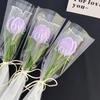 Handmade Sweet Flower Bouquet Graduation Gifts Artificial Tulip Flower Tulip Twisting Rod  Birthday