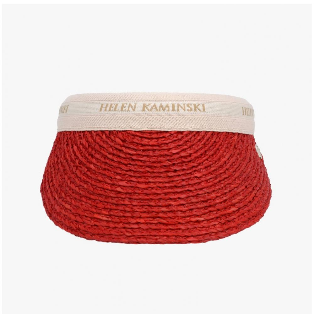 Хелен Камински Бьянка 8 Тропический Натуральный Логотип Козырек Солнечная Шляпа