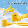 Practical Creative Color Cognition Simple Operation Duck Shape Snowball Maker Clamp Winter Snow Toy