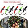 1/3Pcs Artificial Ant Wet Fly Fishing Lures Flies Fishing Bait for Trout Fly Fishing