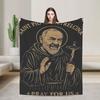 Плед с изображением Падре Пио из Пьетрельчины Качественный Теплый Мягкий Останься со мной Плед Весенний Детский Диван Кровать Пушистый Покрывало