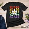 Nurse Retro Sunflower Smile Face Colorful Nurses Day Vintage Unisex T-shirt