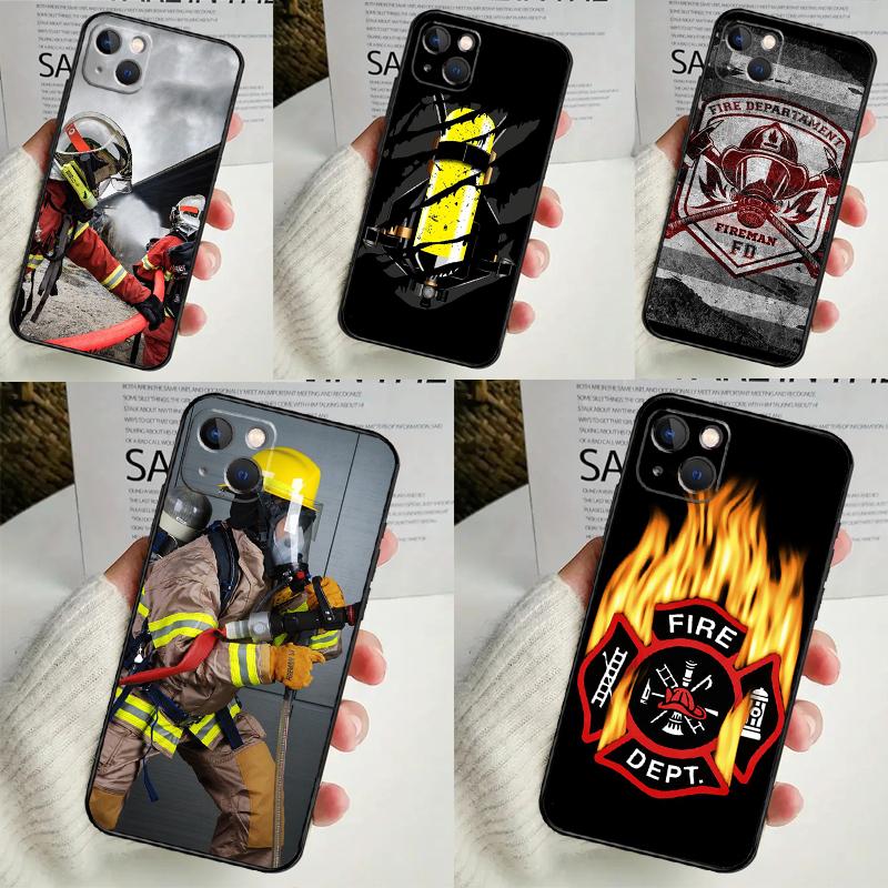 Чехол для телефона Пожарные Герои Пожарный для iPhone 16 15 14 13 12 11 Pro Max Mini X XR XS Max 7 8 Plus Задняя крышка