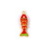 1pc Movable 3D Fish Brass Charms 18K Gold Plated Enamel Size Fish Pendant  for DIY Necklace Ocean Jewelry 28mm x 9mm