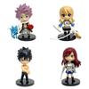 Набор из 4 фигурок по аниме Fairy Tail (10 см): Люси, Нацу, Драгион, Гурей, Соруджу, Грей Сёрдж, Кана, Альберона, ПВХ, декор для рабочего стола.
