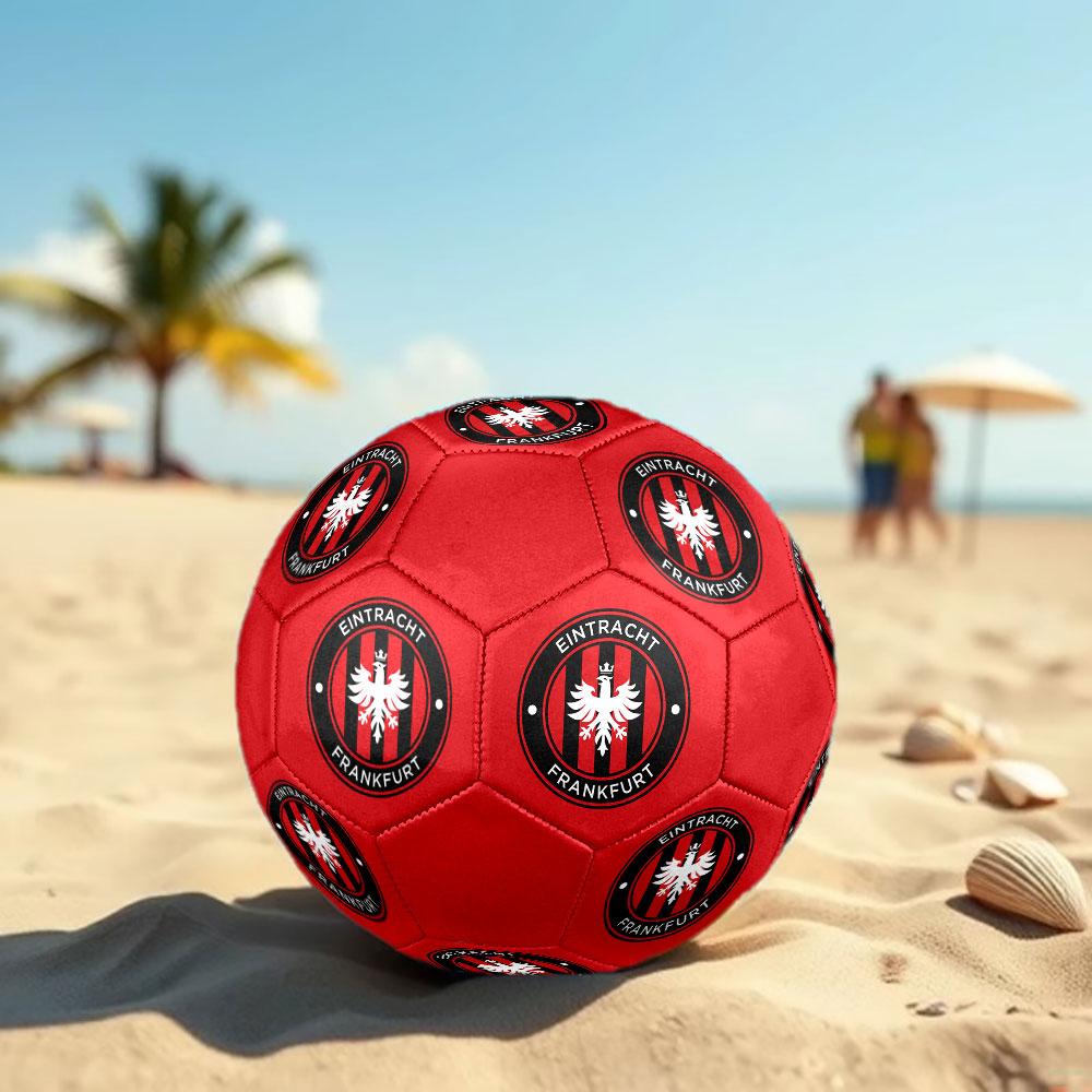 Eintracht Frankfurt FC Size 5 Soccer Ball, Machine-Stitched PVC, Durable & High Bounce, All Ages Fit, fan merchandise, matches & outdoor use.
