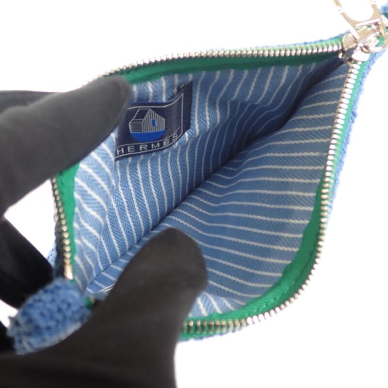 HERMES  H103759M02  Pouch Blue Cotton Women