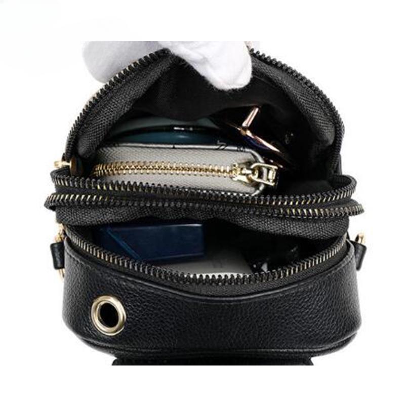 Простая сумка через плечо для женщин, сумка через плечо из искусственной кожи, многослойная сумка-мессенджер и кошелек, сумка для телефона с клапаном