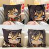 Dehya Cute Genshin Impact Cushion Cover Natural Linen Organic Fabric DoubleSided Printing Room Sofa Decor Pillow Case