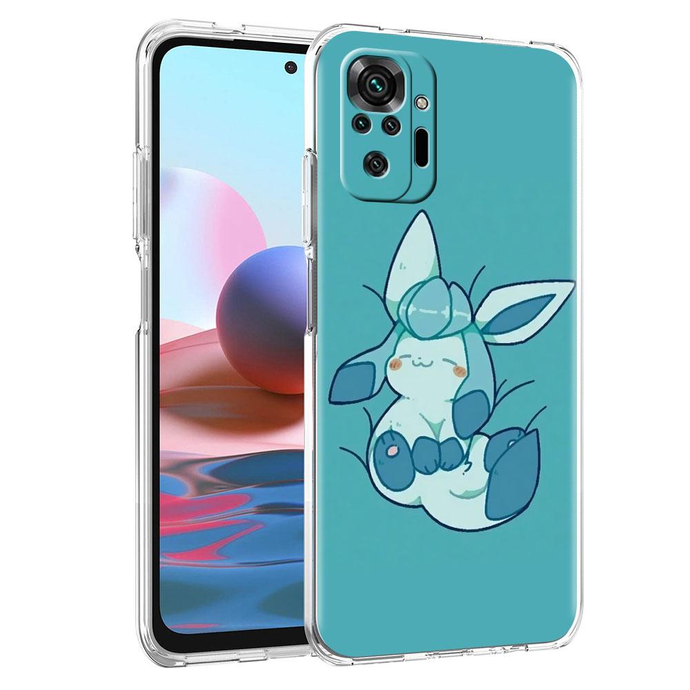 Чехол для телефона Pokemon Cute Eevee для Xiaomi Redmi Note 11 10 9 8 Pro 9S 10S 9A 9C, противоударный, K40 8T 7 9T, мягкий силиконовый чехол TPU