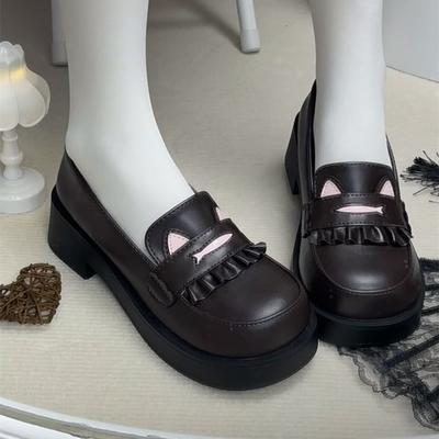 Супермягкие и удобные универсальные студенческие туфли Лолита в японском университетском стиле, на толстой подошве, увеличивающие рост, с круглым носком, для формы JK, 2025
