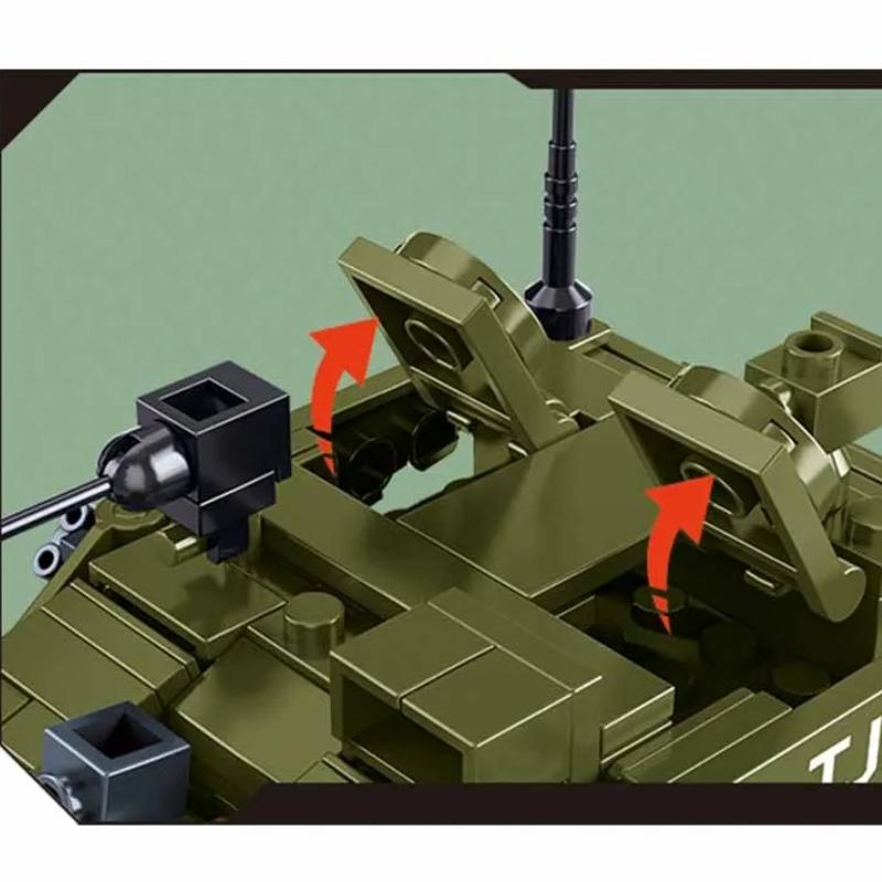 183 шт. Основной боевой танк ZTZ-99A Наборы строительных блоков для армии Обучающие игрушки для детей Без коробки