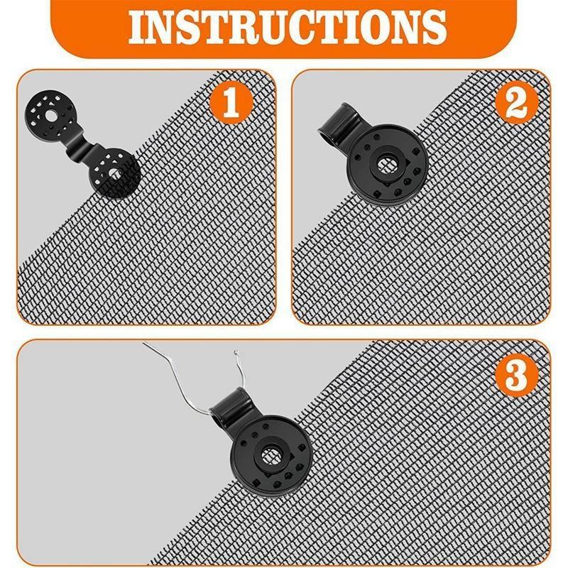 10Pcs Shade Cloth Heavy Duty Lock Grip Reusable Shade Cloth Clips Greenhouse Shade Cloth Fix Clamp