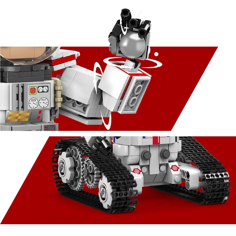 MOLD KING 13136 Технический робот с дистанционным управлением RC Моторизованный робот-космонавт Строительные блоки Кирпичи Игрушки Рождественские подарки для детей