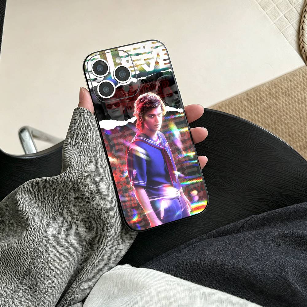 Actor S-Steve Harrington Phone Case For iPhone 17, 16,15,14,13,12,11 Plus,Pro Max, Others Soft Black Cover