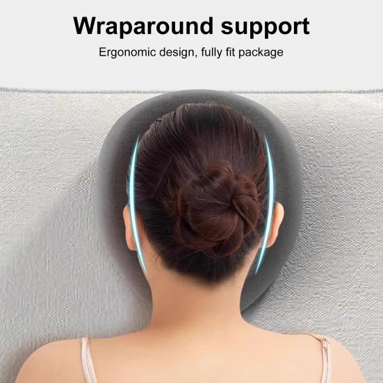 Face Down Pillow Massage Headrest Pillow for Bed Prone Down Sleeping Breathable Head Pillow with Face Hole for Post Eye Surgery Recovery