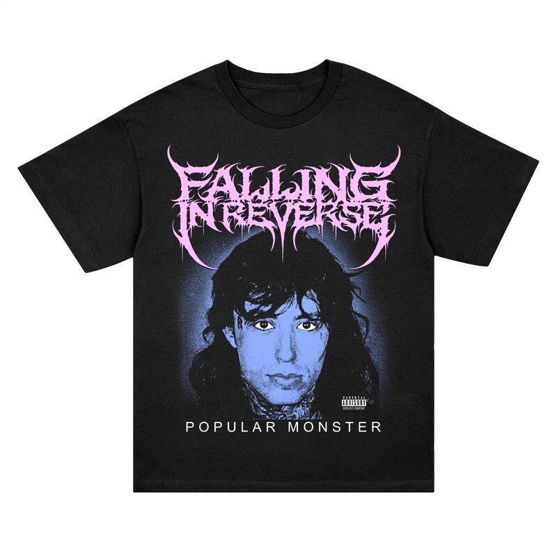 Falling in Reverse Популярный Монстр Ронни Портретный Принт Футболка 100% Хлопок Повседневная Нейтральная Футболка Металкор Стритвир