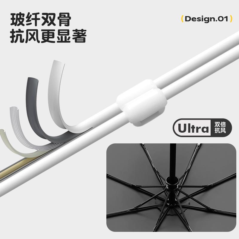 Новый 8-спицевый трехсекционный виниловый детский зонт с безопасными уголками, автоматический зонт с ручкой в виде космонавта