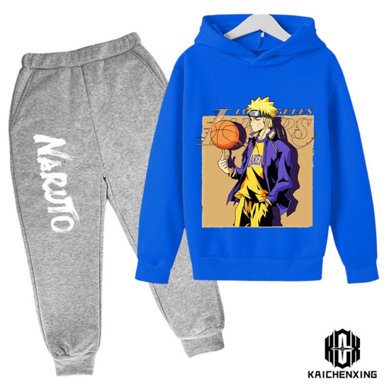 Cartoon Children's Naruto Hoodie Cute Boy Suit Children's Sportswear Spring and Autumn Fashion Sweatshirt Baby Suit
