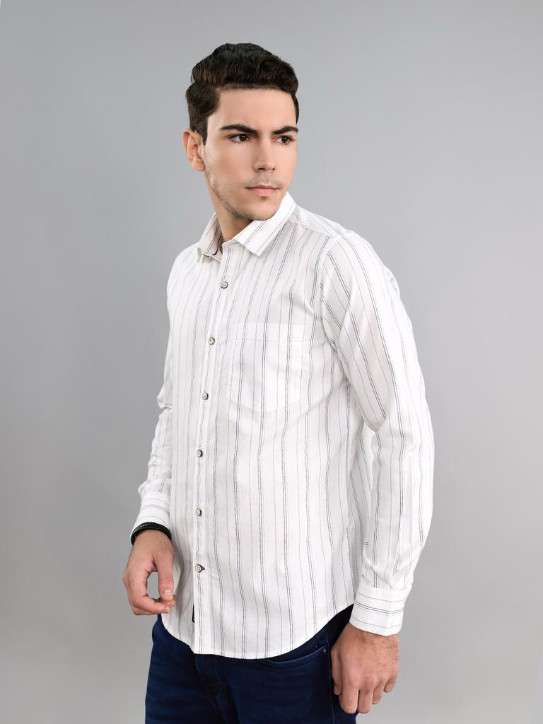 MONTE CARLO Мужская рубашка с воротником и длинным рукавом, стандартный крой