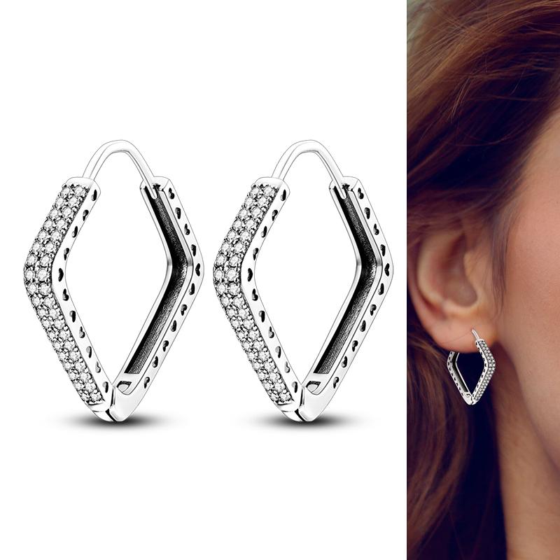 Серьги-гвоздики из натурального серебра S925 с перьями любви, оригинальные подвески-кольца для женщин и девочек, серьги-гвоздики, ювелирные изделия, подарки