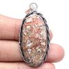 Pendant Leopard Skin Jasper Gemstone Mother's Day Gift 925 Silver Jewelry 2.25"