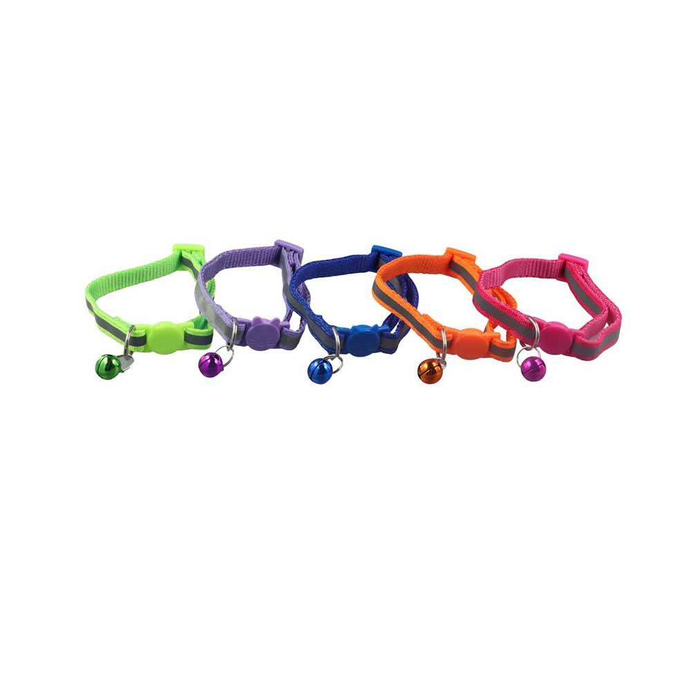 with Bells Reflective Adjustable Size Cat Neck Strap Pet Accessories Cat Collar Kitten Decor