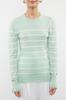 Women's Elegance Style Sweater Black Premium Yarn Special Yarn Striped Knitwear Sweater
