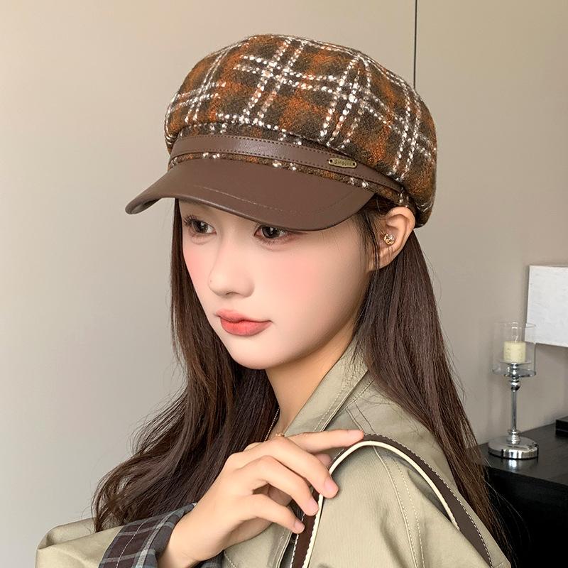 Ретро берет с леопардовым принтом, женская осенне-зимняя замшевая восьмиклинка с козырьком, подчеркивающая лицо, нишевая кепка газетчика для маленькой горячей девочки