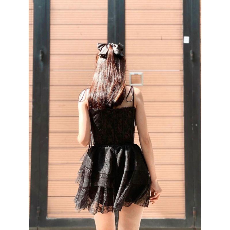 Vietnam Niche Style Heavy Industry Net Yarn Cake Suspender Skirt Lace