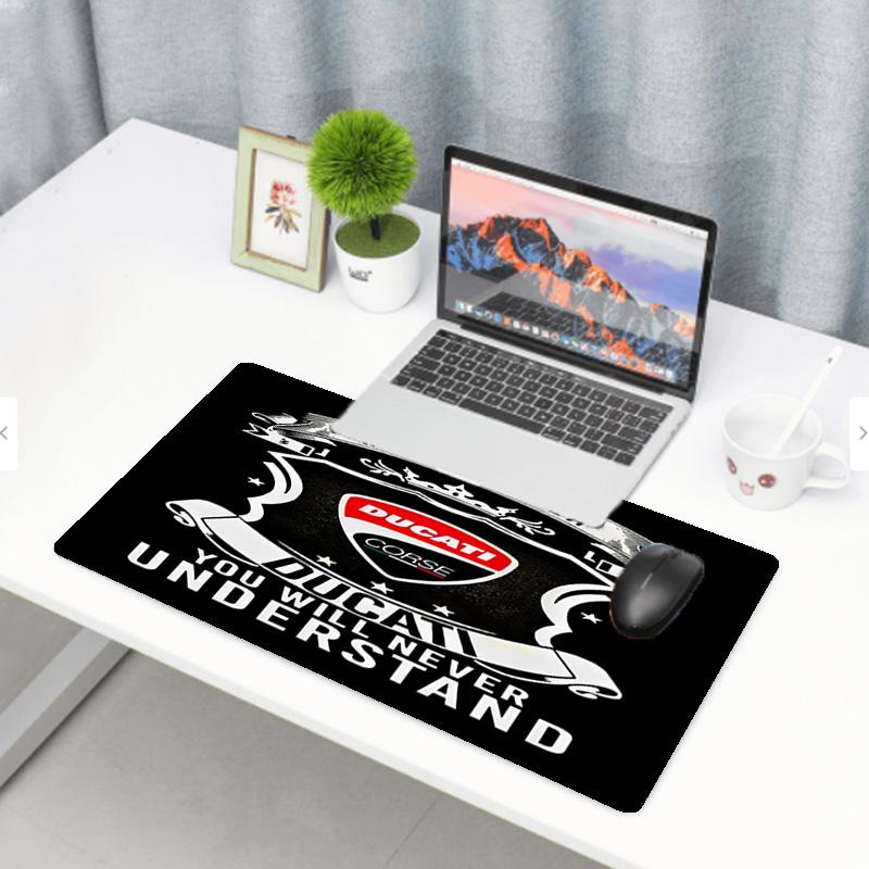 Ducati motorcycle Print Mouse Pad, Anti‑Slip Desktop keyboard Mat, for PC Laptop Gaming Working Daily Use, Cool Festival Birthday Gift