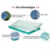 10mm Tempered Glass Panel 900x900mm Hardened Glass Sheet Replacement for Table Top Patio Fence Furniture