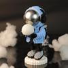1845 шт. + удерживающий Луну астронавт микро строительный блок синий светящийся космонавт алмазный кирпич модель игрушки для мальчика другу подарок