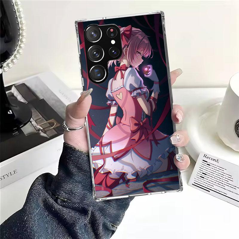Мягкий чехол для телефона с принтом Мадока Магика для Samsung Galaxy S22 S23 S24 S25 Edge S26 Ultra S20 FE S21 Plus + Fundas Coque Galaxy S20