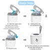 Portable Pacifier Sterilizer Case UVC Light Cleaning Box Convenient USB C Rechargeable for Denture Straw Nipple