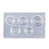 Crystal Epoxy Resin Mold Button Buckle Casting Silicone Mould Crafts Tool