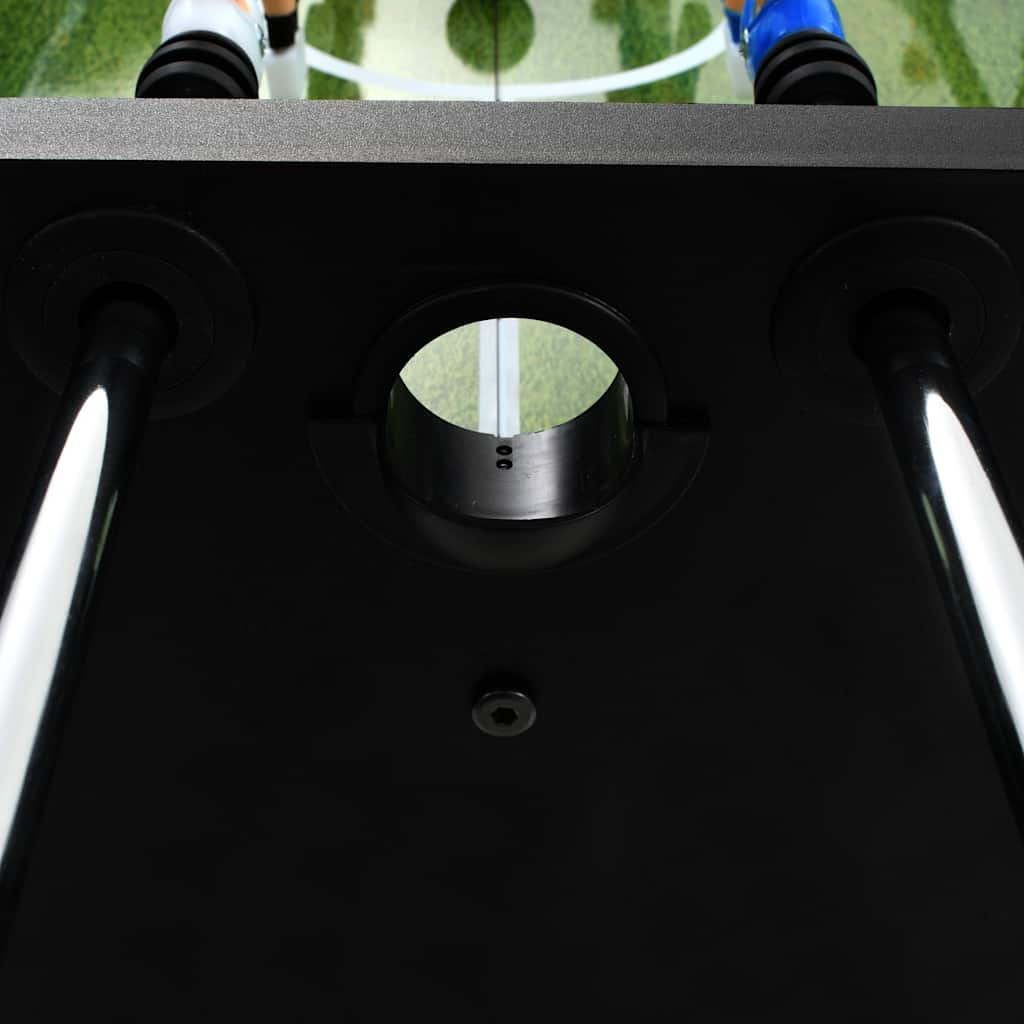 Steel Foosball Table 60 kg 140 x 74.5 x 87.5 cm Black