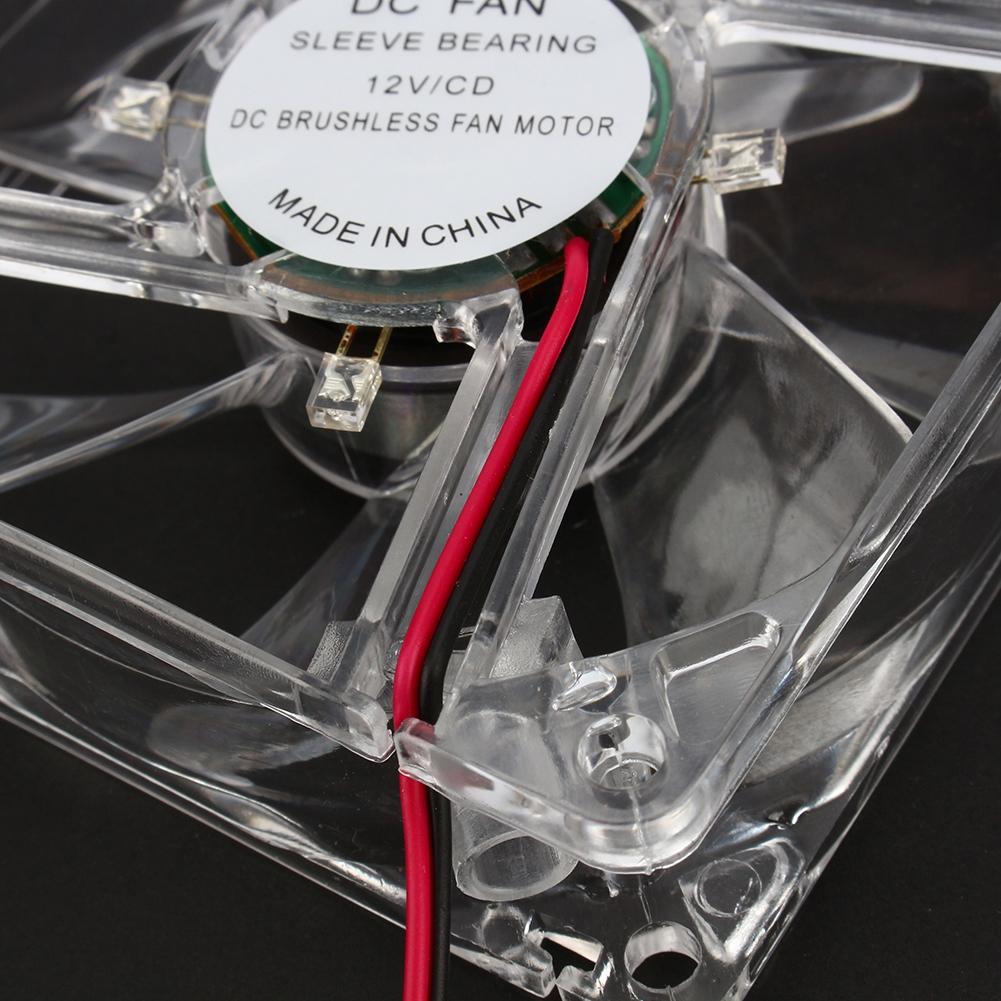 4Pin DC 12V 80mm синий светодиодный светильник CPU PC компьютерный вентилятор для охлаждения корпуса