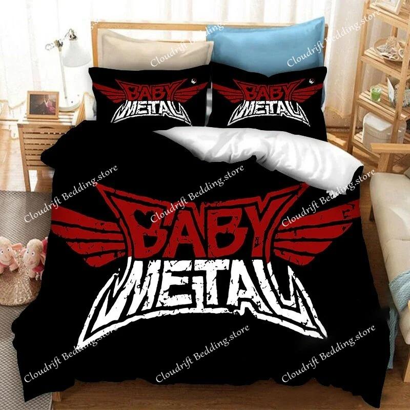 BABYMETAL Рок-группа Комплект постельного белья Мальчики Девочки Размер Twin Queen Пододеяльник Наволочка Постель Дети Взрослые Домашний текстиль