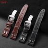 Genuine Leather Watch Strap 20mm 21mm 22mm for IWC Pilot Business Cowhide Wristbelt Folding Buckle Bracelet Men Women WatchBand