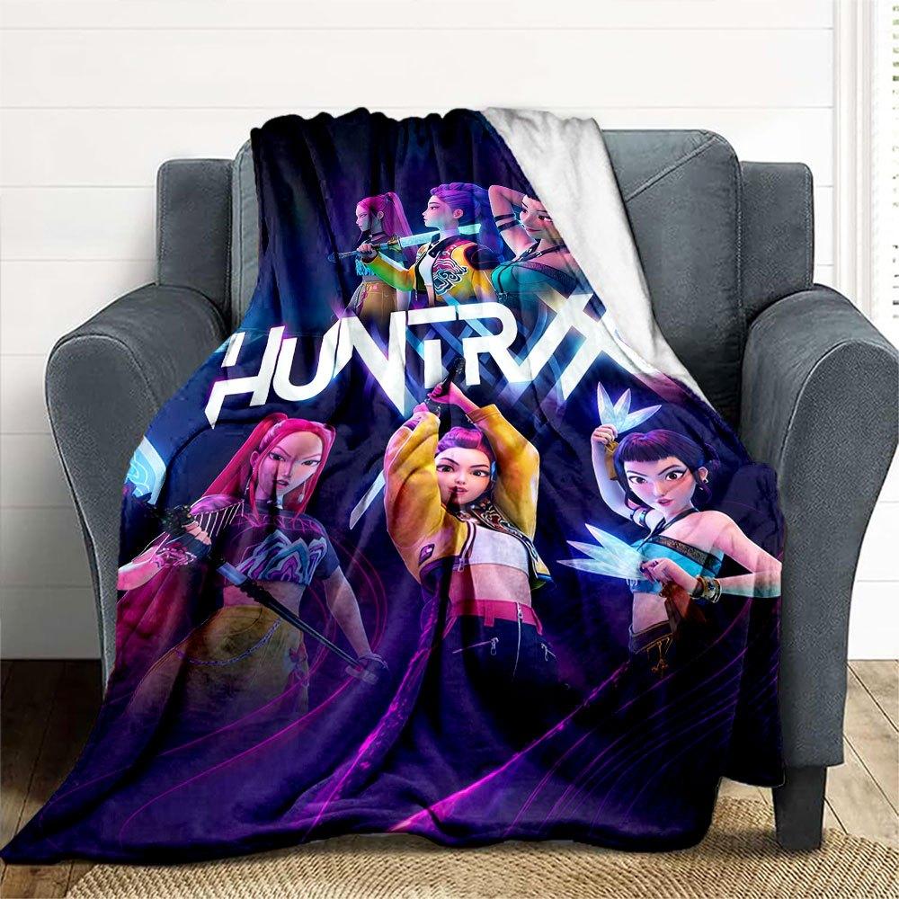"HUNTRIX: The Ultimate Gaming Experience"Blanket Lightweight Flannel Throw Blanket for Sofa, Bed, Travel, Camping, Livingroom, Office, Couch